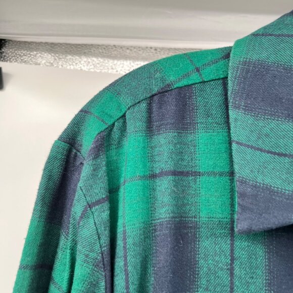 Sugarlips Womens Plaid Button Down Top Long Sleeve Green/Blue Size XS - Picture 5 of 9